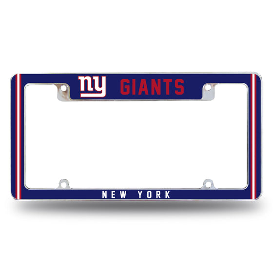 Giants - Ny Alternate Design All Over Chrome Frame - Top Oriented