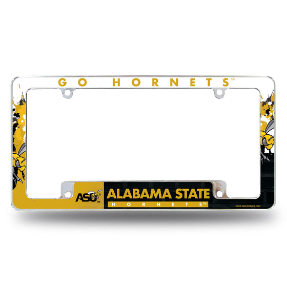 Alabama State All Over Chrome Frame (Bottom Oriented)