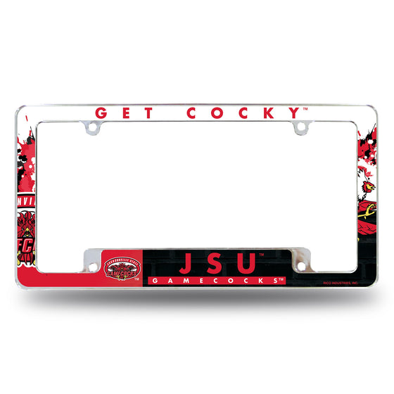 Jacksonville State All Over Chrome Frame (Bottom Oriented)