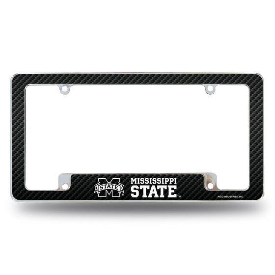 Mississippi State - Carbon Fiber Design - All Over Chrome Frame