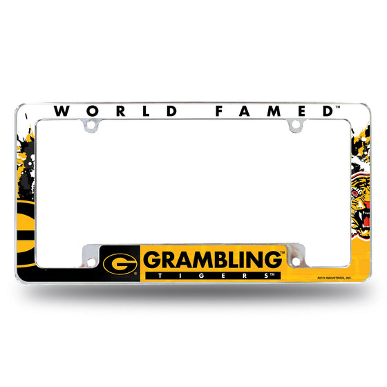 Grambling State All Over Chrome Frame (Bottom Oriented)