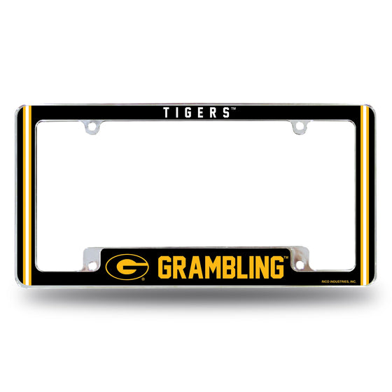 Grambling State Alternate Design All Over Chrome Frame - Bottom Oriented