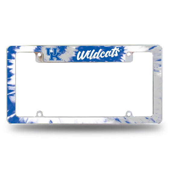 Kentucky University - Tie Dye Design - All Over Chrome Frame (Top Oriented)