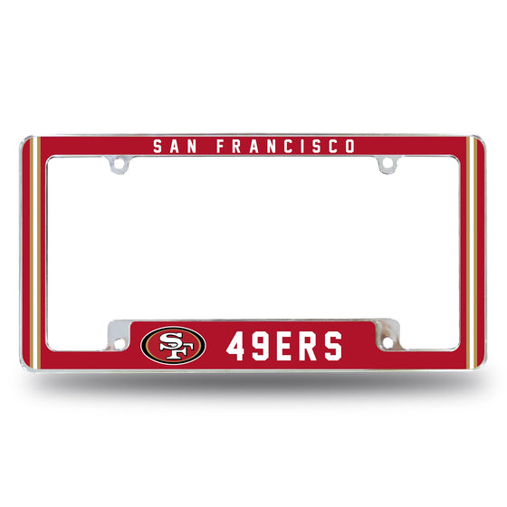 49Ers Alternate Design All Over Chrome Frame - Bottom Oriented