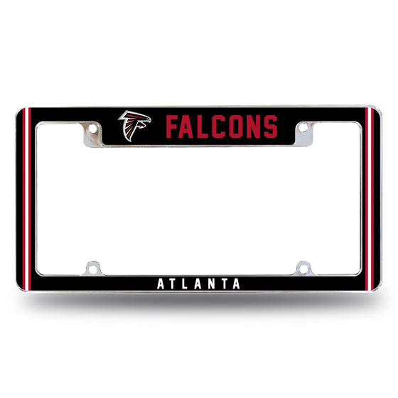 Falcons Alternate Design All Over Chrome Frame - Top Oriented