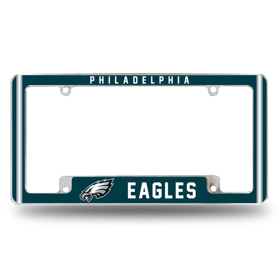 Eagles Alternate Design All Over Chrome Frame - Bottom Oriented