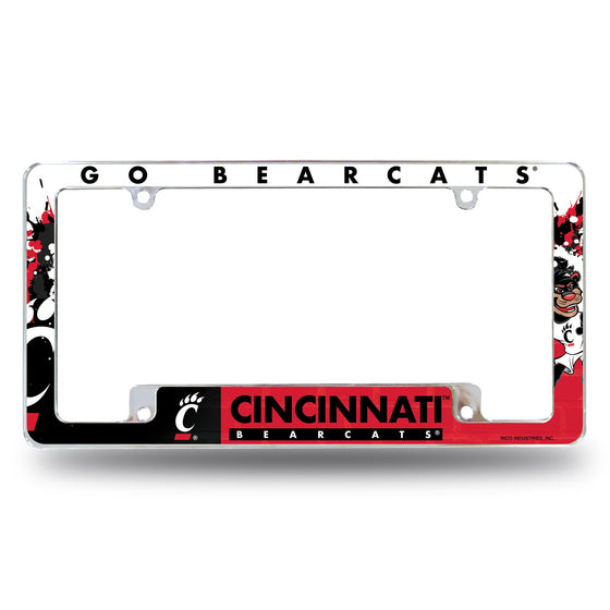 Cincinnati University All Over Chrome Frame (Bottom Oriented)