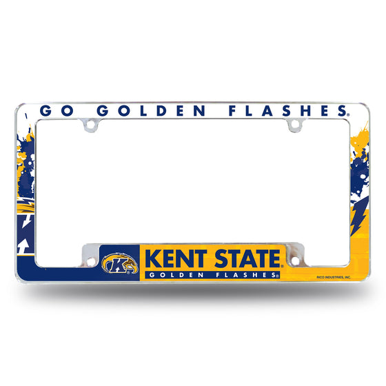 Kent State All Over Chrome Frame (Bottom Oriented)