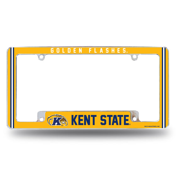 Kent State Alternate Design All Over Chrome Frame - Bottom Oriented