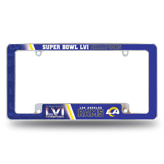 Rams 2022 Super Bowl LVI Champions All Over Chrome Frame