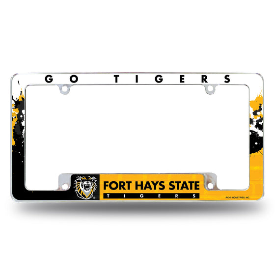 Fort Hays State All Over Chrome Frame (Bottom Oriented)