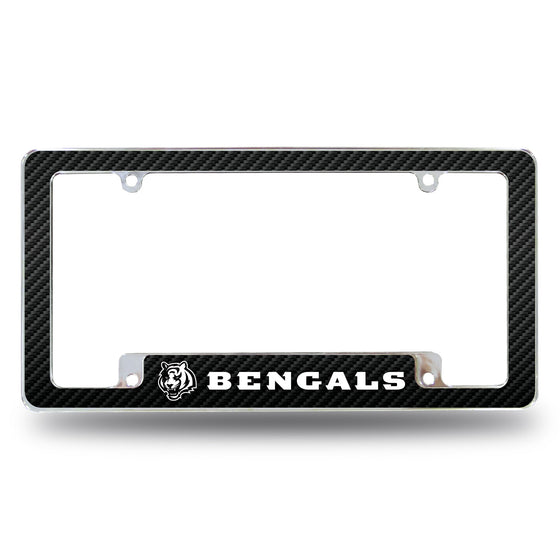 Bengals - Carbon Fiber Design - All Over Chrome Frame