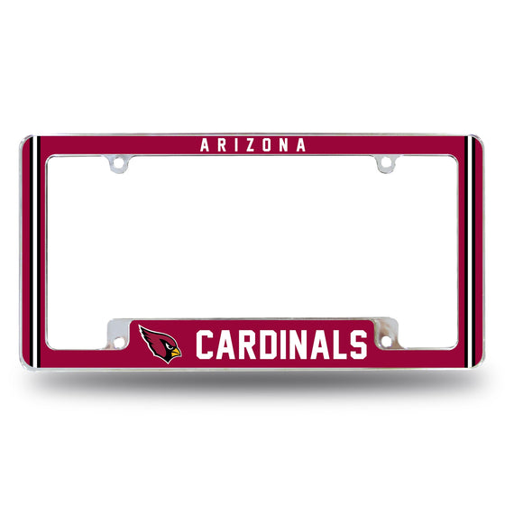 Cardinals - Az Alternate Design All Over Chrome Frame - Bottom Oriented