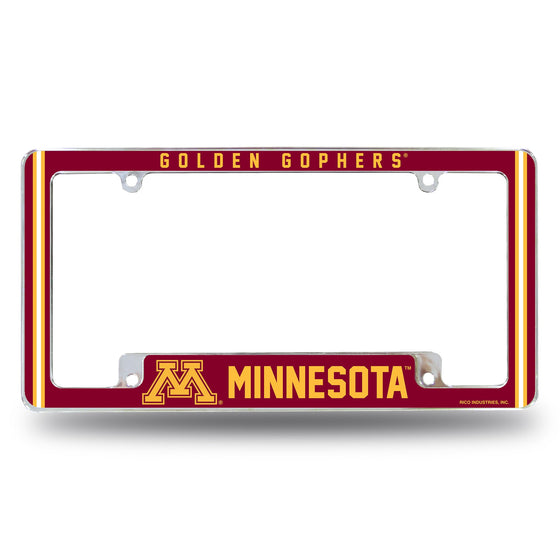 Minnesota University Alternate Design All Over Chrome Frame - Bottom Oriented