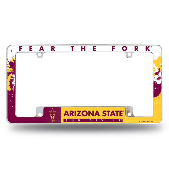 Arizona State All Over Chrome Frame (Bottom Oriented)