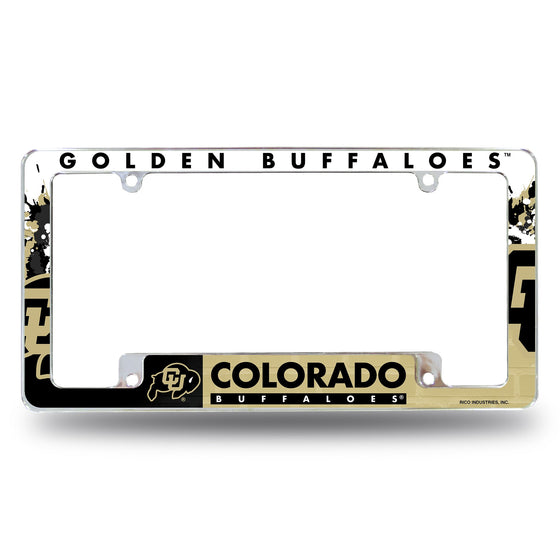 Colorado University All Over Chrome Frame (Bottom Oriented)