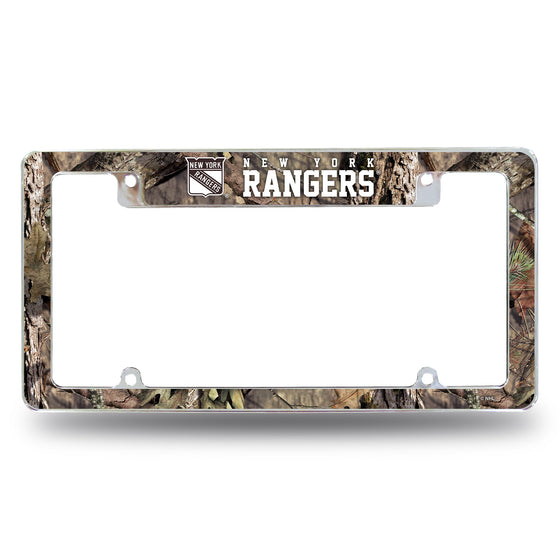 Rangers - Ny / Mossy Oak Camo Break-Up Country All Over Chrome Frame (Top Oriented)