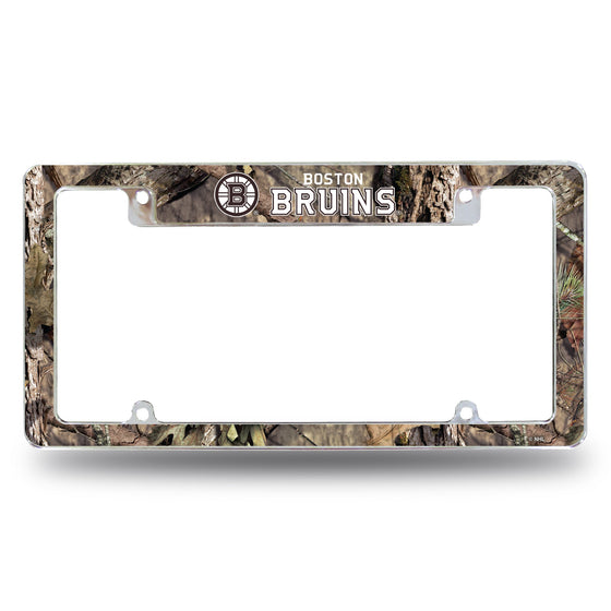 Bruins / Mossy Oak Camo Break-Up Country All Over Chrome Frame (Top Oriented)