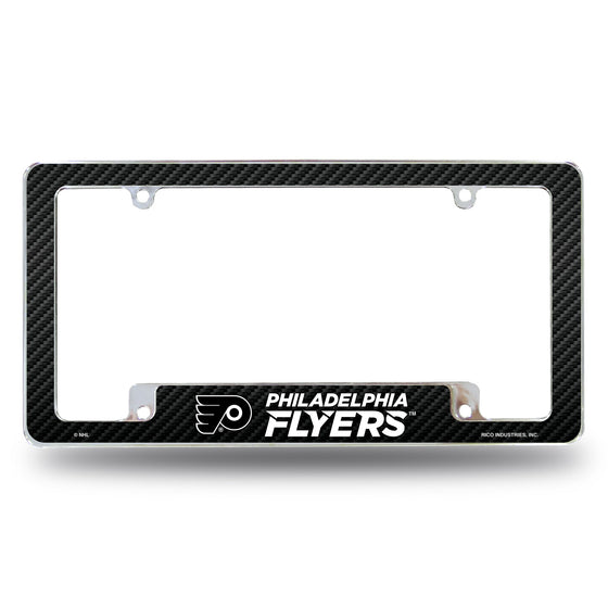 Philadelphia Flyers - Carbon Fiber Design - All Over Chrome Frame