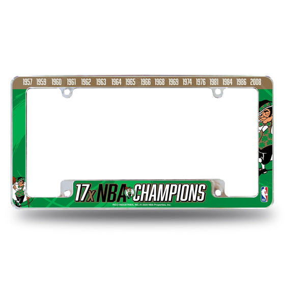 Celtics : 17 Time Nba Champs All Over Chrome Frame