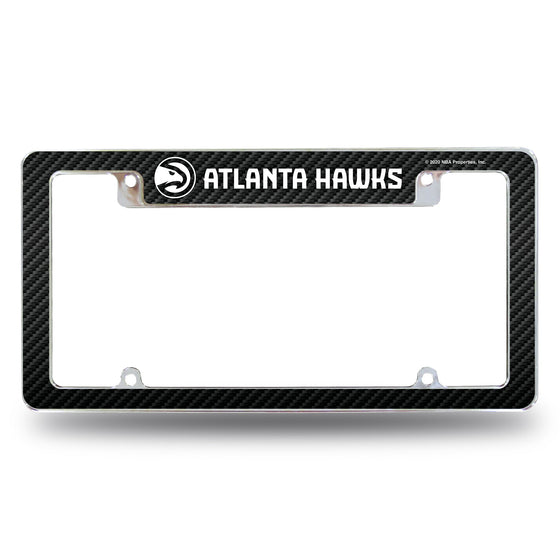 Hawks - Atl - Carbon Fiber Design - All Over Chrome Frame