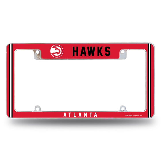 Hawks - Atl Alternate Design All Over Chrome Frame - Top Oriented