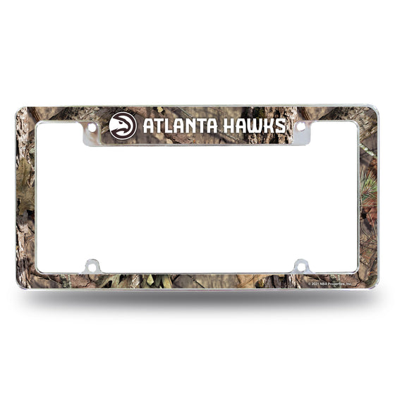 Hawks - Atl / Mossy Oak Camo Break-Up Country All Over Chrome Frame (Top Oriented)