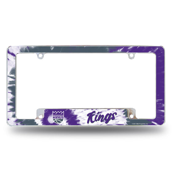 Kings - Sac - Tie Dye Design - All Over Chrome Frame (Bottom Oriented)