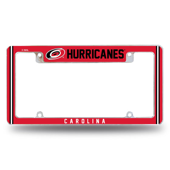 Hurricanes Alternate Design All Over Chrome Frame - Top Oriented