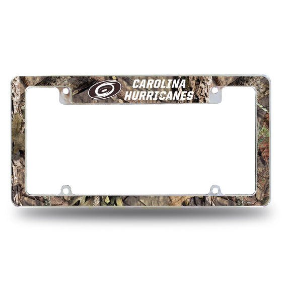 Hurricanes / Mossy Oak Camo Break-Up Country All Over Chrome Frame (Top Oriented)