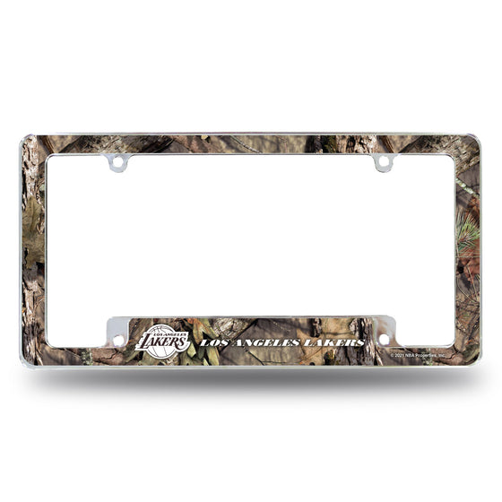 Lakers / Mossy Oak Camo Break-Up Country All Over Chrome Frame (Bottom Oriented)