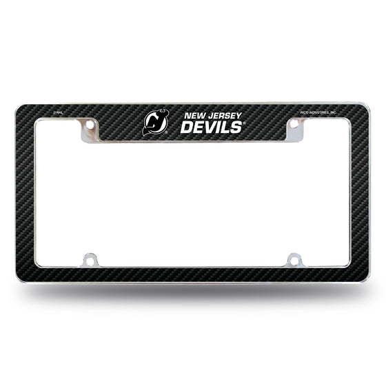 Devils - Carbon Fiber Design - All Over Chrome Frame