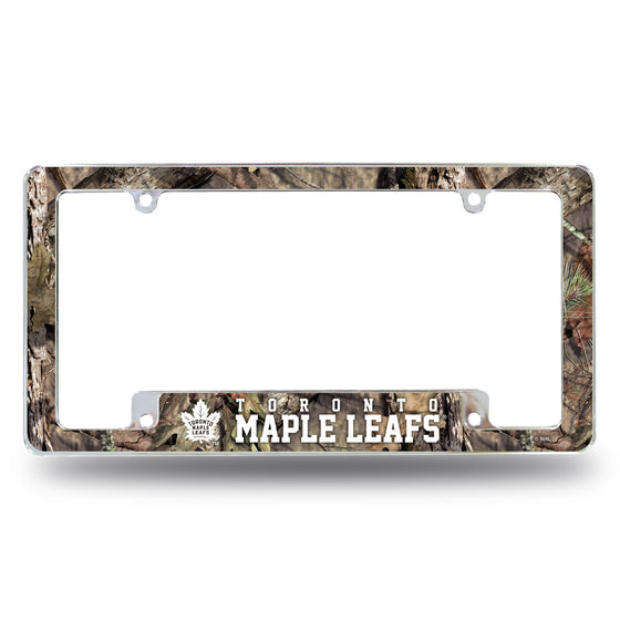 Maple Leafs / Mossy Oak Camo Break-Up Country All Over Chrome Frame (Bottom Oriented)