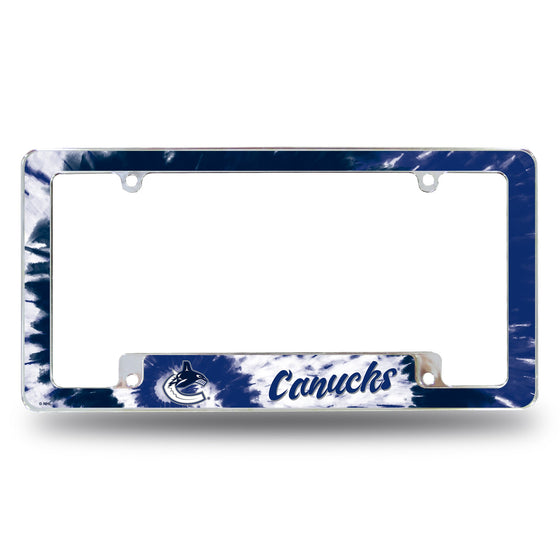 Canucks - Tie Dye Design - All Over Chrome Frame (Bottom Oriented)