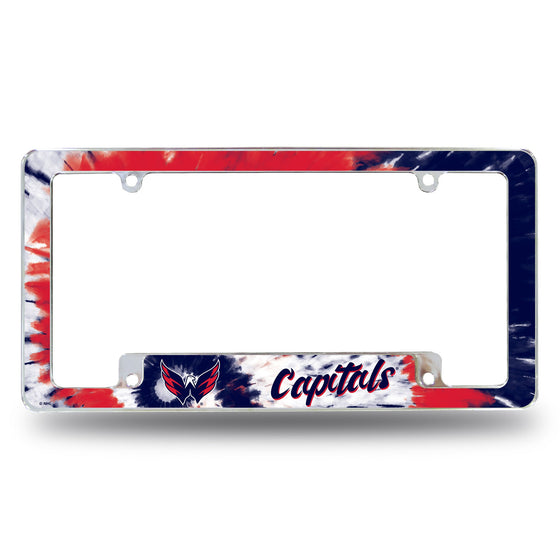 Capitals - Tie Dye Design - All Over Chrome Frame (Bottom Oriented)