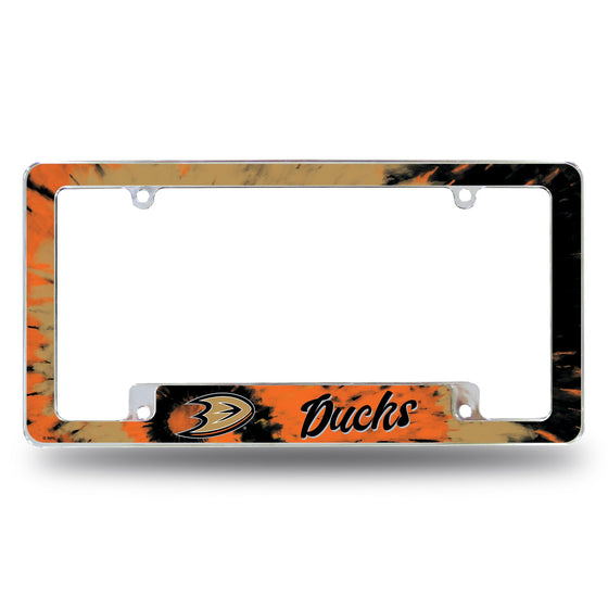 Ducks - Tie Dye Design - All Over Chrome Frame (Bottom Oriented)