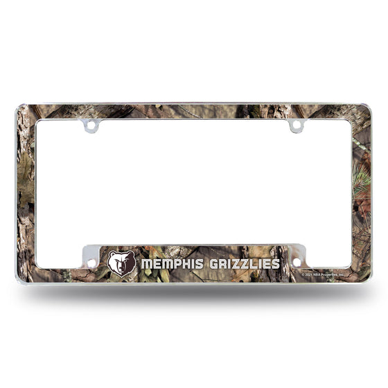 Grizzlies / Mossy Oak Camo Break-Up Country All Over Chrome Frame (Bottom Oriented)