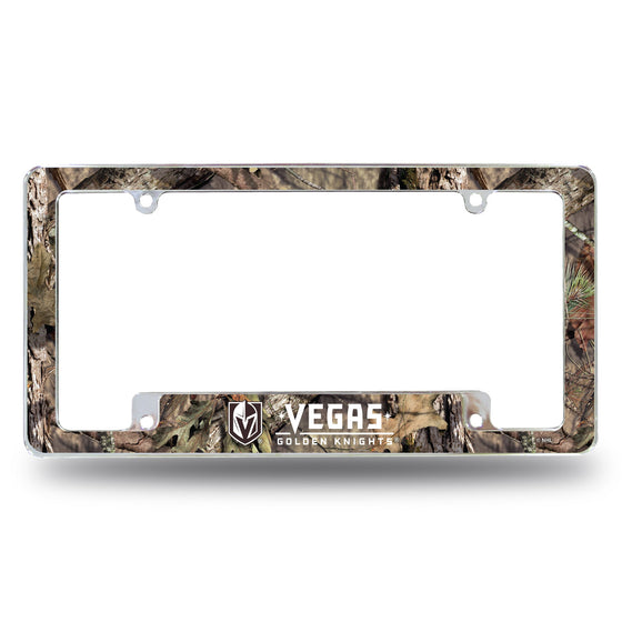 Las Vegas Golden Knights Mossy Oak Camo Break-Up Country All Over Chrome Frame (Bottom Oriented)