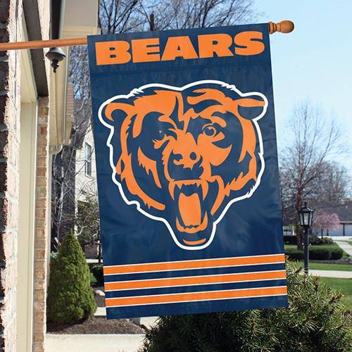 Chicago Bears 2-Sided Embroidered 44"x28" Premium House Flag Banner - 757 Sports Collectibles