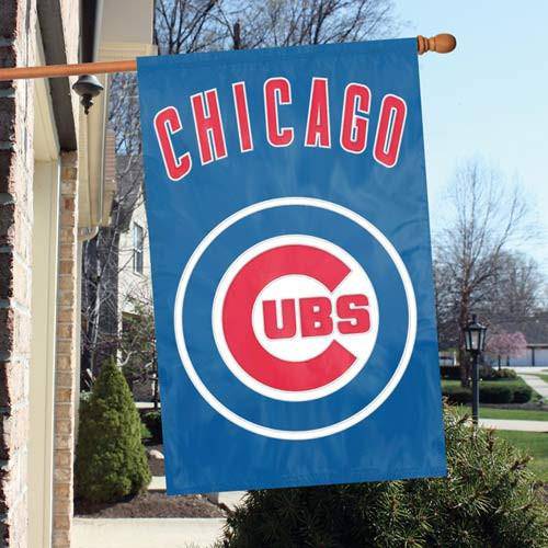 Chicago Cubs 2-Sided Embroidered 44"x28" Premium House Flag Banner - 757 Sports Collectibles