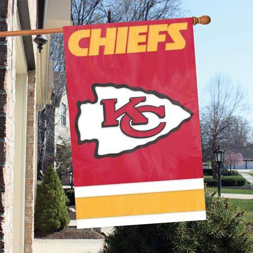 Kansas City Chiefs 2-Sided Embroidered 44"x28" Premium House Flag Banner - 757 Sports Collectibles