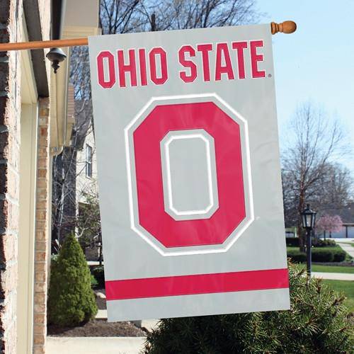 Ohio State Buckeyes 2-Sided Embroidered 44"x28" Premium House Flag Banner - 757 Sports Collectibles