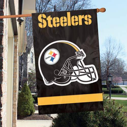 Pittsburgh Steelers 2-Sided Embroidered 44"x28" Premium House Flag Banner - 757 Sports Collectibles