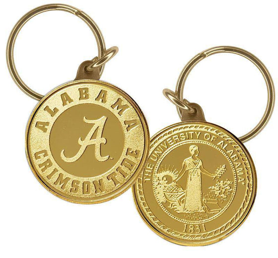 University of Alabama Bronze Coin Keychain (HM) - 757 Sports Collectibles