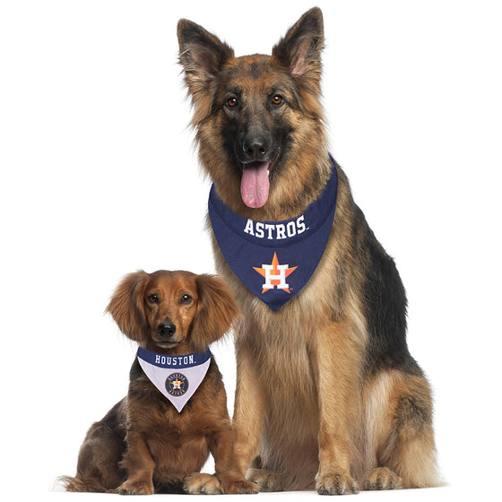 Houston Astros REVERSIBLE Dog Bandana Pets First - 757 Sports Collectibles