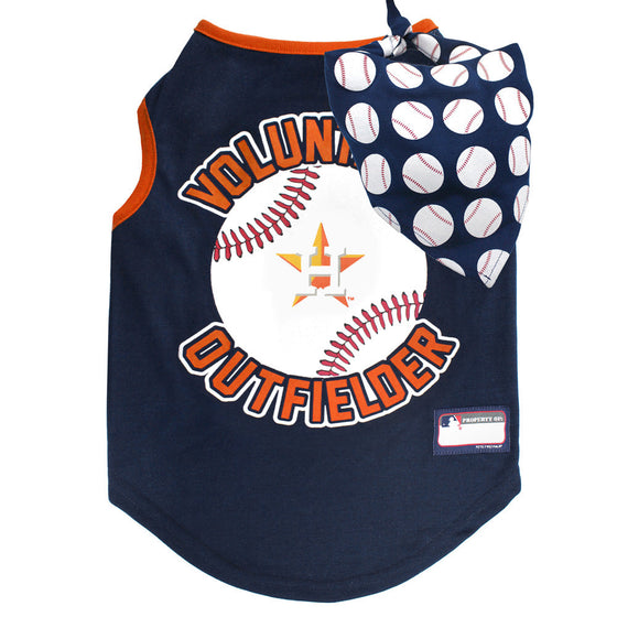 Houston Astros Volunteer Outfielder Tank Top with Bandana by Pets First - 757 Sports Collectibles