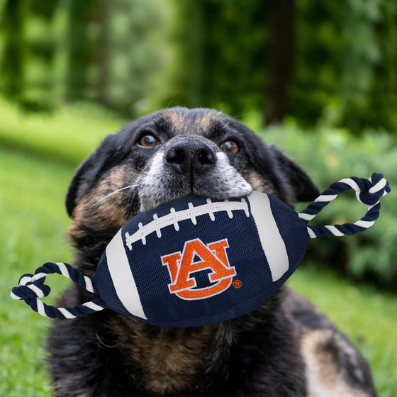 Auburn Tigers Nylon Football Dog Toy Pets First - 757 Sports Collectibles