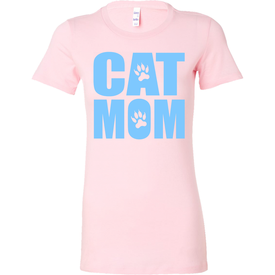 Cat Mom Womens Shirt - 100% Cotton - S - 2XL - 757 Sports Collectibles