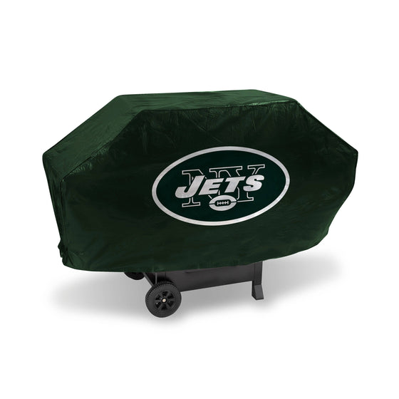 NEW YORK JETS DELUXE GRILL COVER-(Green Background) (Rico) - 757 Sports Collectibles