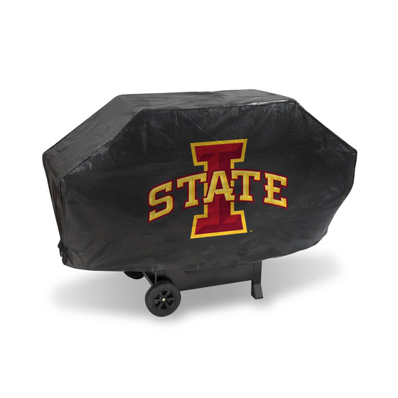 IOWA STATE ISU Cyclones DELUXE GRILL COVER-(Black Background) (Rico) - 757 Sports Collectibles